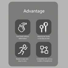 1 Pair Rotating Silicone Anti-Lost Ear Hooks, Compatible With Apple Pro Bluetooth Earphones