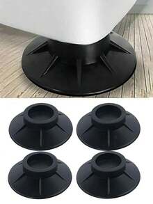 4pcs Anti-Vibration Anti-Walk Washing Machine Pads, Rubber Feet Pads To Prevent Washing Machine And Dryer From Walking, Waterproof And Noise Reduction, Universal Fit