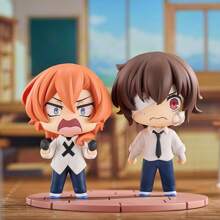bandai 1 pieza Figura de acción de 4cm/2.76 pulgadas del anime Bungou Stray Dogs, figura kawaii adorable de PVC para coleccionistas de figuras de adultos, regalo de Halloween o Navidad