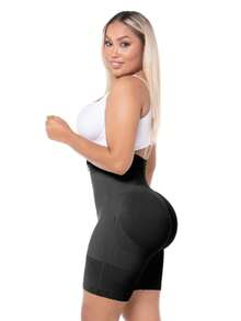 M&D. Short tipo reloj de arena con cierre - Negro - Ver 1