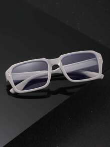 1 PC Men's Acrylic Light Business Rectangle Fashion Eyeglasses For Daily Reading And Work Commuting Glasses Accessories