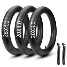 20x4/26x4.0/20x3.0 Fat Tire Bicycle Inner Tubes, Snow Bike Tires, Made Of Premium Butyl Rubber, With 32mm AV Schrader Valve, Includes 2 Tire Levers, Fit For Road/Mountain/Electric Bikes, Multi-Purpose Bicycles - Multicolor - View 3