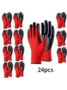 6/12 双双用途手套，园艺手套轻便、透气、灵巧，男女皆宜，非常适合钓鱼、汽车维修和日常使用等户外活动