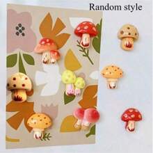 9 Piece Mushroom Fridge Magnet Set - Cute & Creative Kitchen & Office Refrigerator, Whiteboard, Cabinet & Dishwasher Decoration Magnet, Unique Fridge Stickers, Kitchen Decor, Home Decor, Valentine's Day Gifts For Friends & Family Wedding Decoration Birthday Party Fun Home Decorating Stickers