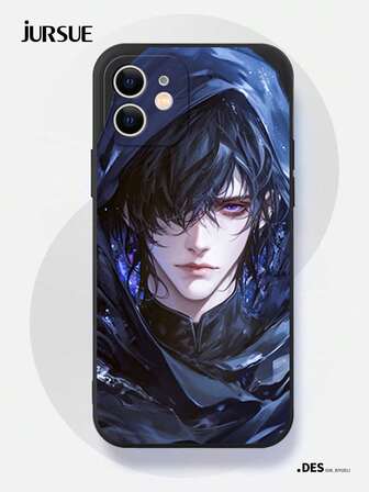  JURSUE 时尚美学动漫趣味防震保护软手机壳适用于 16 15 14 13 12 11 Pro Max SE 2020 X XR XS Ip 8 7 Plus F4487