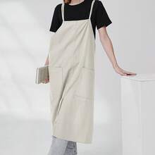 Customizable Apron With Dual Pockets, Large Capacity, Convenient Movement, Flexible Strings - Multicolor - View 3