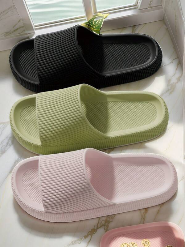 Summer New Home Slippers, [Anti-Slip Bathroom Slippers] Soft Sole Light Weight Maternity Friendly Quick-Dry Bathroom Shoes, EVA Material Silent Anti-Odor Anti-Slip Slippers For Men