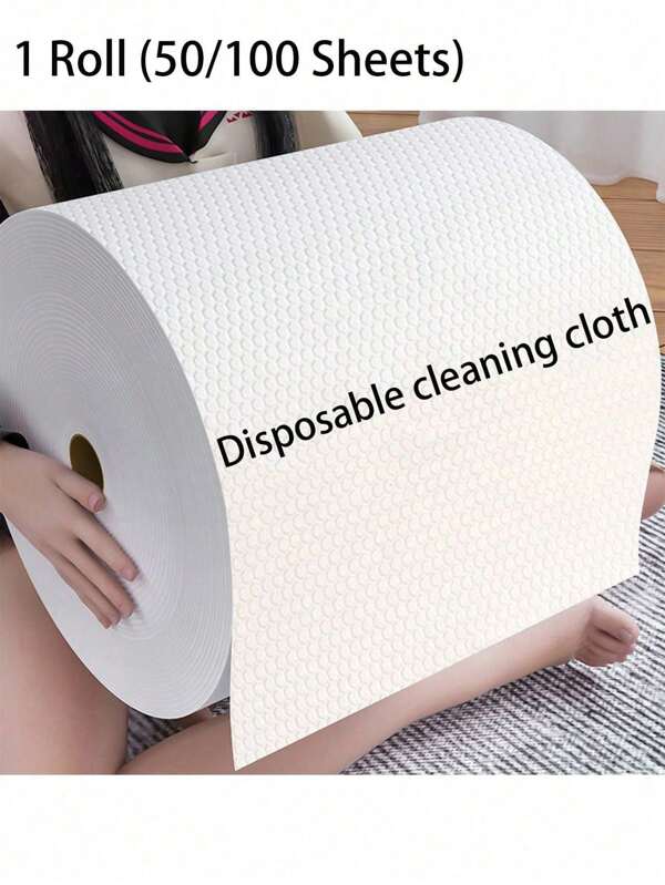 200/100/50 Sheets Disposable Kitchen Cleaning Cloth,Reusable Kitchen Towels - Durable, Non-Stick And Easy To Clean For All Household Needs, Easy-To-Tear, Dual-Purpose Towel For Wet And Dry Cleaning, Non-Woven Oil-Absorbing And Decontamination Cloth, Drying Cloth, Suitable For Household Cleaning And Dishwashing, Cleaning Supplies, Back-To-School Supplies Random Style Color Pattern
