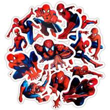 Disney Disney MARVEL 32 PCS Set Of Cool Anime Stickers,Spider Man Stickers,Avengers Stickers,Phone Stickers,IPad Stickers,Decals,Motorcycle,Luggage,Guitar Skateboard,Refrigerator Stickers,Computer Stickers,Cartoon Classic Stickers For Fun,Gifts,Stickers