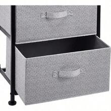 Fabric 4-Drawer Storage Organizer Unit For Closet, Black - Black - View 4