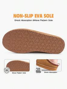 Women's Suede Ankle Slipper Flat Short Mini Boots With Fur Fleece Winter Shoes In Size 4-9 - Grey - View 4