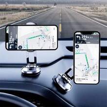 Metal Magnetic Car Phone Holder Magnet Smartphone Mobile Stand Cell GPS Support Compatible With IPhone, Android Phone, Gift For Birthday, Family, Friends For Summer Air Vent Phone Holder, Car Accessories - Multicolor - View 5