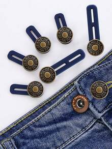 Button Extenders For Jeans, 6pcs Pants Extender Button For Women Men, Jean Button Extender, Waist Extenders, No Sew Instant Waistband Extender Buttons Metal Silicone For Jeans Pants Collar