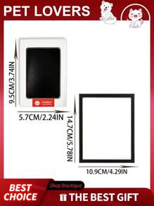 1 Set New Non-Contact Paw Print Stamp Kit With Pet Paw Prints, Pet Paw Prints Without Ink Pad For Saving Cat/Dog Paw Prints As Pet Souvenirs, Great Cat/Dog Memorial Gift