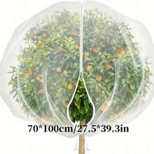 Bolsas protectoras de red para frutas, adecuadas para árboles frutales para proteger manzanas y arbustos de arándanos de pájaros, plagas y ciervos, con cremallera y cordón