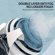 1 Pair Professional High-Definition Anti-Fog Anti-Water Swimming Goggles, Unisex - Comfortable, Replaceable Nose Bridge, White Frame For Clear Vision - Ideal Choice For Swimming