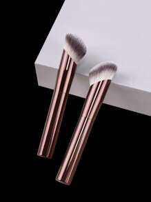 1 Stück Make-up Pinsel Set mit Puderpinsel, Concealer Pinsel, Kosmetikpinsel mit langem Griff und schräger Form für Foundation