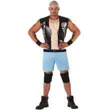 Morph Costumes Stone Cold Steve Austin Wrestling Costume - WWE Adult Fancy Dress Outfit For Halloween Parties, Cosplay, And Wrestling Fans - Black - View 3