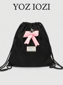 Rucsac de călătorie la modă cu închidere cu șnur, rucsac pliabil de mare capacitate pentru femei, studenți, activități în aer liber