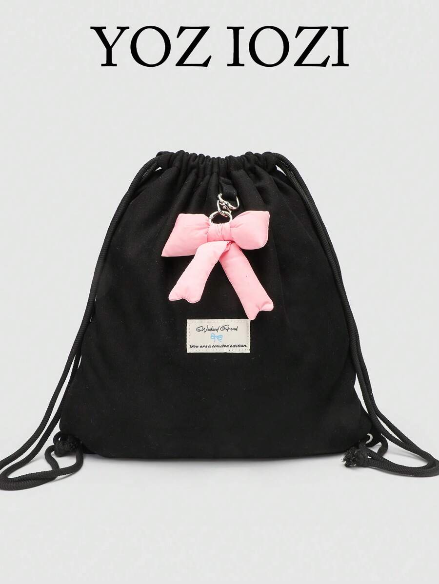 Rucsac de călătorie la modă cu închidere cu șnur, rucsac pliabil de mare capacitate pentru femei, studenți, activități în aer liber