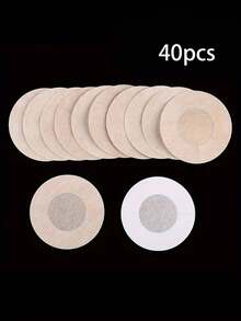 40/100 件女士乳贴，自粘式一次性乳贴，无纺布乳贴，隐形米黑色乳贴 - 彩色 - 查看 11