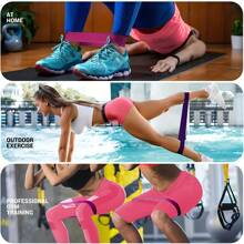 5pcs Portable Resistance Band Set, Elastic Band Suitable For Women Fitness, Yoga, Gym, Pilates Equipment, Weight Training And Sports Resistance Band Exercises Gym Accessories