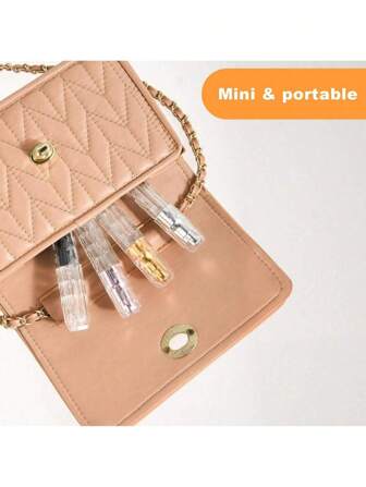 1pc Portable Mini Refillable Perfume Atomizer, 5ml/0.2oz Travel Size Spray Bottles Accessories, Gifts For Mom Women Girls Vacation Travel Accessories Summer Travel Essentials