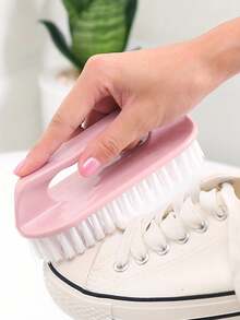 1件多色可选家用塑料洗衣刷多功能洗脸盆刷鞋刷衣板刷清洁刷硬毛板刷居家必备 - 彩色 - 查看 6