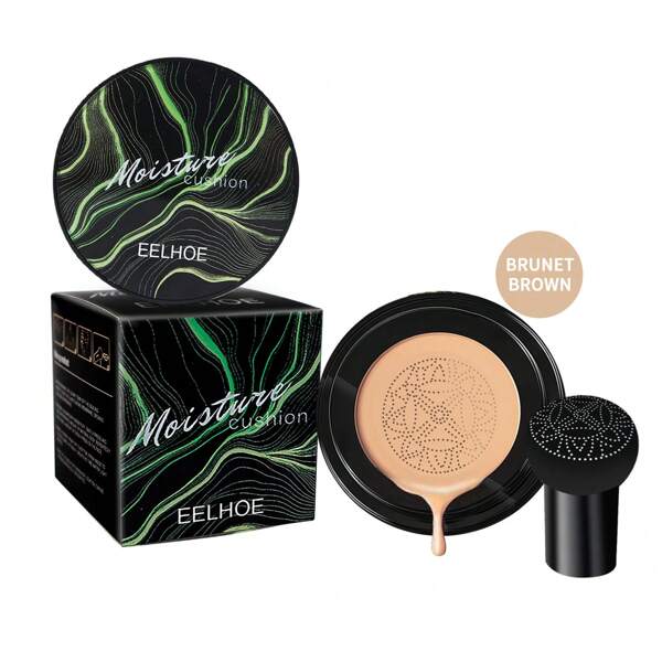 1PCS Mushroom - Tip Air Cushion BB Foundation Cream: Conceal Defects, Achieve A Natural & Illuminated Nude Makeup Look