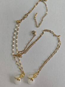 A Simple And Fresh Necklace With A Lucky Bag Pendant, And Exquisite For Women, Versatile Collarbone Chain