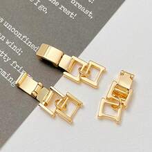 4pcs Copper Minimalist Hip-Hop Style Adjustable Extension Clasp For DIY Bracelet & Necklace - Multicolor - View 15