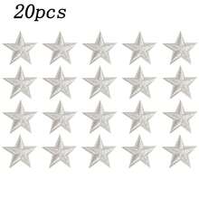 10/20/30/50/80 件五角星刺绣熨烫补丁缝纫/熨烫贴花补丁布艺配饰适用于服装、夹克、帽子、书籍、包包 - DIY 刺绣布贴，男女皆宜 - 黑色 - 查看 24