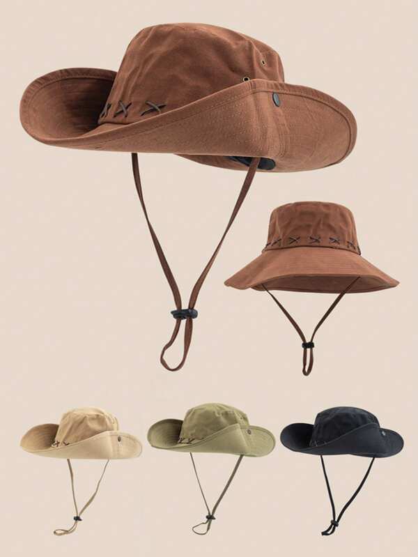 Hats For Woman Bucket Hats Retro Western Knight Hat Summer Outdoor Hiking Mountain Sun Hat Foldable Brim Suitable For Daily Use Fishing Beach Hiking Etc Suitable For Men And Women