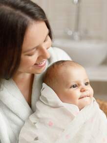 GLLQUEN BABY 6 Pack Receiving Blanket Boy, Cotton Muslin Swaddle Blankets Girl Newborn Squares Breathable & Soft Thin Baby Blankets Cloths Double Absorbent Infant Swaddling Wrap, Oeko-Tex Certificated