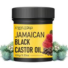 100g Jamaican Castor Oil Hair Care, Pure Natural Cold Pressed, Moisturizes And Nourishes The Scalp And Hair Roots, Smoothes And Repairs Dryness, Split Ends, Prevents Dryness, Breakage, Tangling And Hair Loss, Makes Hair Thicker, Stronger And Healthier, Suitable For All Hair Types Including Curly Hair.
