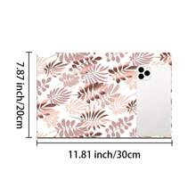 1pc Floral Pattern Coffee Maker Dish Drying Mat - Diatomaceous Earth Printed Drain Mat, Kitchen Counter Mat, Utensil Mat - Dish Drying Mat, Soft Diatomite Suitable For Kitchen Counter, Applicable For Coffee Makers, Espresso Machines, Etc.