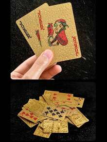 Waterproof PVC Plastic Playing Cards, Thickened Golden Game Cards For Household, Party, Club, Board Games - Multicolor - View 7