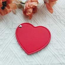 个性化皮革心形镜，新娘送礼会礼物，女士定制礼物，婚礼回礼，伴娘邀请，女士礼物，派对礼物，圣诞节美妆配饰 - 彩色 - 查看 13