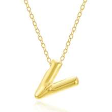 Fashionable Gold Copper A-Z 26 Letter Hanging Necklace, Charming Women's Jewelry