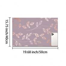 1pc Floral Pattern Coffee Maker Dish Drying Mat - Diatomaceous Earth Printed Drain Mat, Kitchen Counter Mat, Utensil Mat - Dish Drying Mat, Soft Diatomite Suitable For Kitchen Counter, Applicable For Coffee Makers, Espresso Machines, Etc.