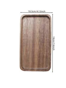 1pc Rosewood Tray, Rectangular Wooden Serving Tray, Cheese Board, Cheese Platter With Compartments For Cheese And Appetizers, Multi-Functional Wooden Kitchen Dinner Plate, Handcrafted Dessert Dish