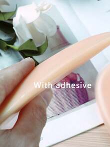 2pcs Thin 1CM Thickness Silicone Buttocks Pad With Adhesive, Invisible Hip Enhancer Pads, Natural Buttock Lifter