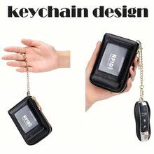 [RFID Blocking] OBCREATOR RFID Blocking Wallet For Women | Large Capacity | Multiple Compartments, Secure Zip | Casual Style | Daily Commute | Ideal For Anniversaries For Men Wallet Mini Wallet Purse Wallet RFID Wallet Card Wallet - Multicolor - View 6