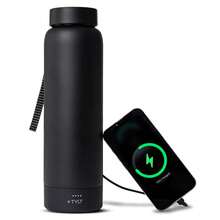 TYLT Wireless Charger 17 Oz Multicolor Stainless Steel Water Bottle With USB-C Input Charging Cable - Tylt Hydration Bottle as pic - View 1
