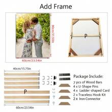 1 Foto personalizada en lienzo con marco de fotos DIY o póster sin marco, regalo del Día del Padre, fotos personalizadas para seres queridos, familia, amigos y mascotas, perros, gatos, decoración del hogar de gran tamaño adecuada para colocar en salas de estar, dormitorios, oficinas, salones de té, restaurantes, escuelas, baños, impresión de pósteres personalizados, pinturas colgantes personalizadas, pinturas de decoración de pared personalizadas, impresión gráfica