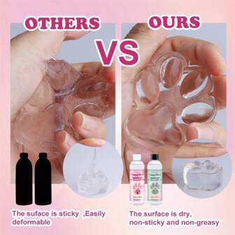 1:1 AB 柔软树脂凝胶软液体柔软硅橡胶制作 DIY 减压、礼物挤压、透明水状捏捏柔软凝胶、铸造机