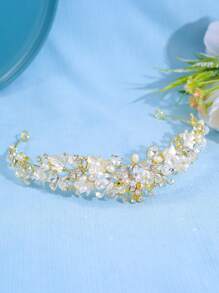 1 Stück modischer und eleganter Legierungs-Kronen-Haarreif für Hochzeitsparty Deko für Frauen, elegante Tiara