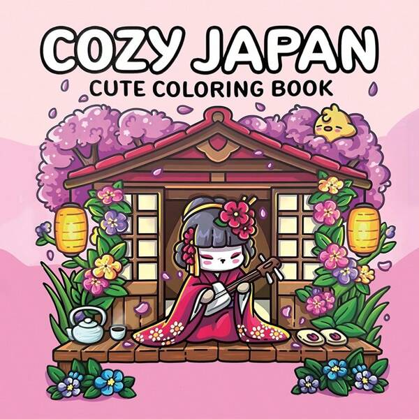 [Best-vendeur] : Livre de coloriage illustré de 40 pages sur le thème confortable du Japon, pages colorées indépendantes, jouet anti-stress pour adultes, livre de dessin sur papier épais, relaxation, réduction de l'anxiété, libération émotionnelle, livre de coloriage relaxant et audacieux - Convient comme petit cadeau, loisirs pour amis, cadeaux de rentrée scolaire, motifs raffinés et lignes nettes, livre de coloriage, rentrée scolaire, fournitures scolaires