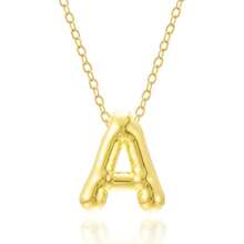 Fashionable Gold Copper A-Z 26 Letter Hanging Necklace, Charming Women's Jewelry