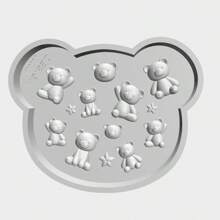 Moldes de resina para accesorios de oso de peluche, moldes de silicona, moldes líquidos de resina, moldes de silicona para llaveros de resina, moldes de resina